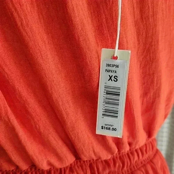 NWT Max Studio Papaya Ruffle Maxi Dress - Picture 6 of 6